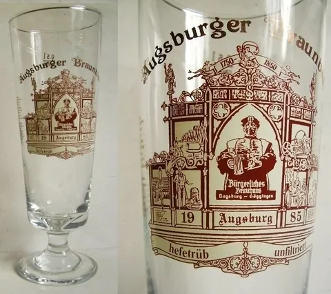 Augsburger Braunbier (Burgerliches Brauhaus) 0,5L — original collection photograph