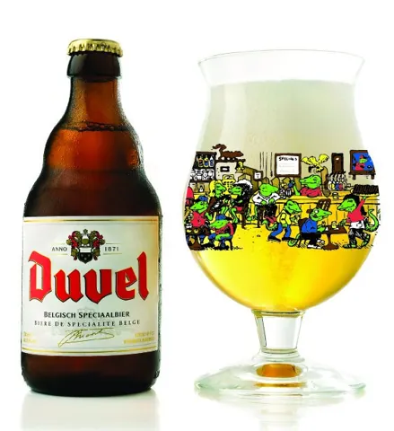 Duvel Winking Lizard 0,4L — wanted glass reference photograph